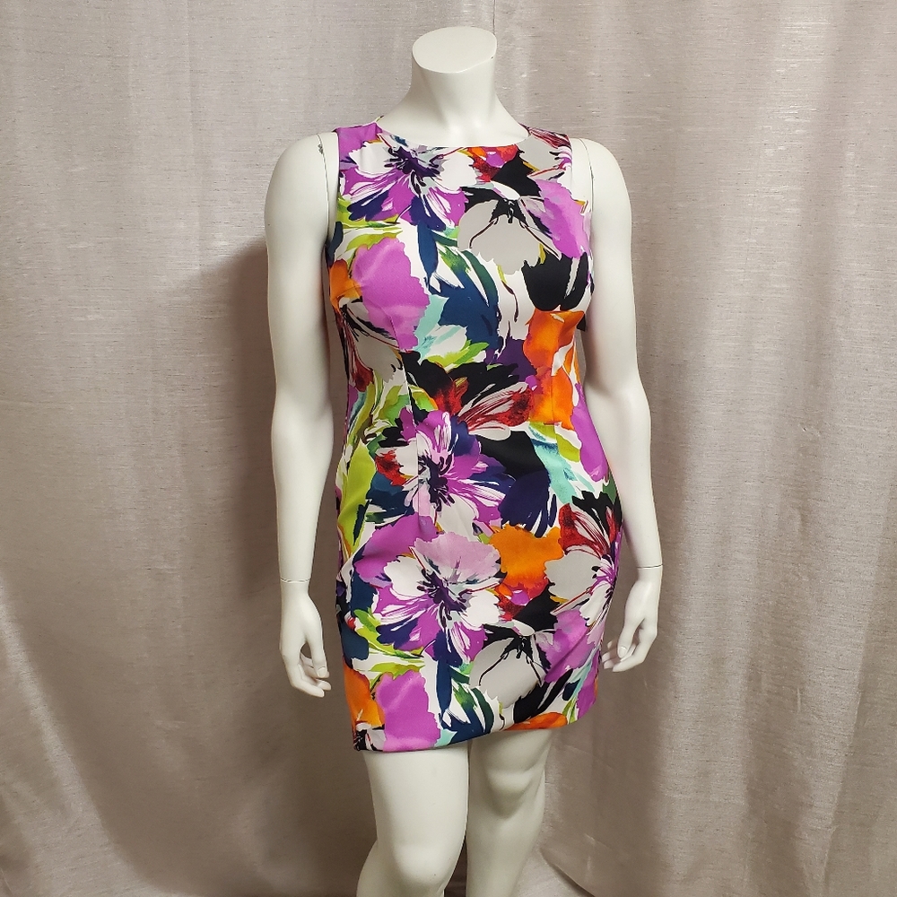 Multicolor Floral Sleeveless Dress